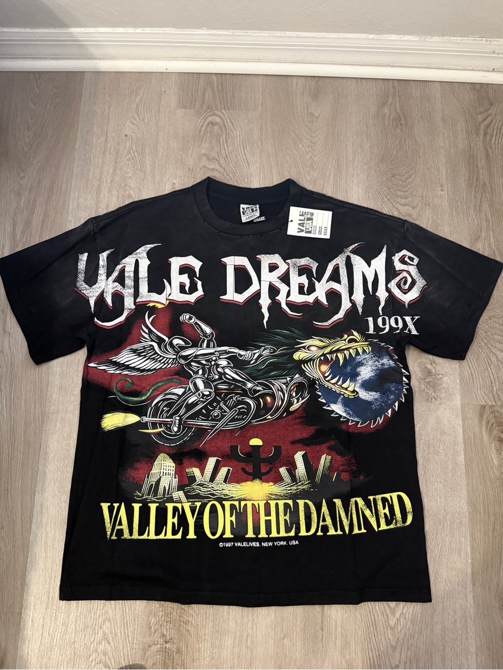 Valle Dreams 'Valley of the Damned' Black Graphic Tee